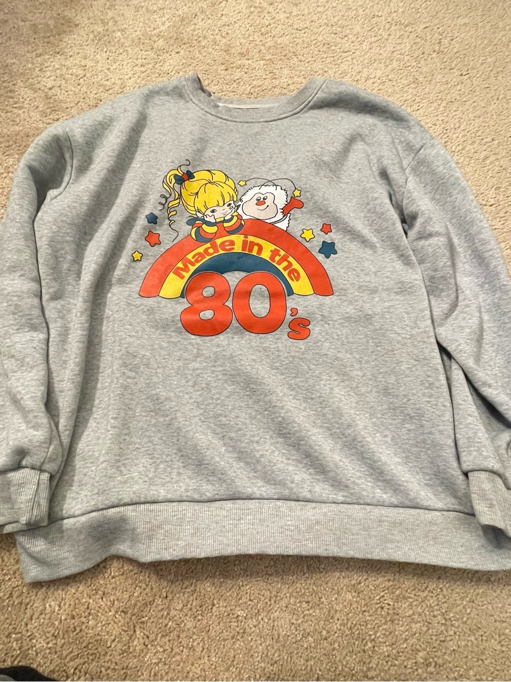 Made in the 80's Graphic Crewneck Sweatshirt - Gray